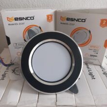 Đèn LED Âm trần 7w 3 chế độ Viền Đen Bạc