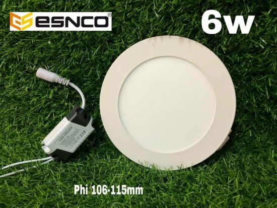 Đèn Âm trần Siêu mỏng 6W ESNCO ánh sáng Trắng 6500K