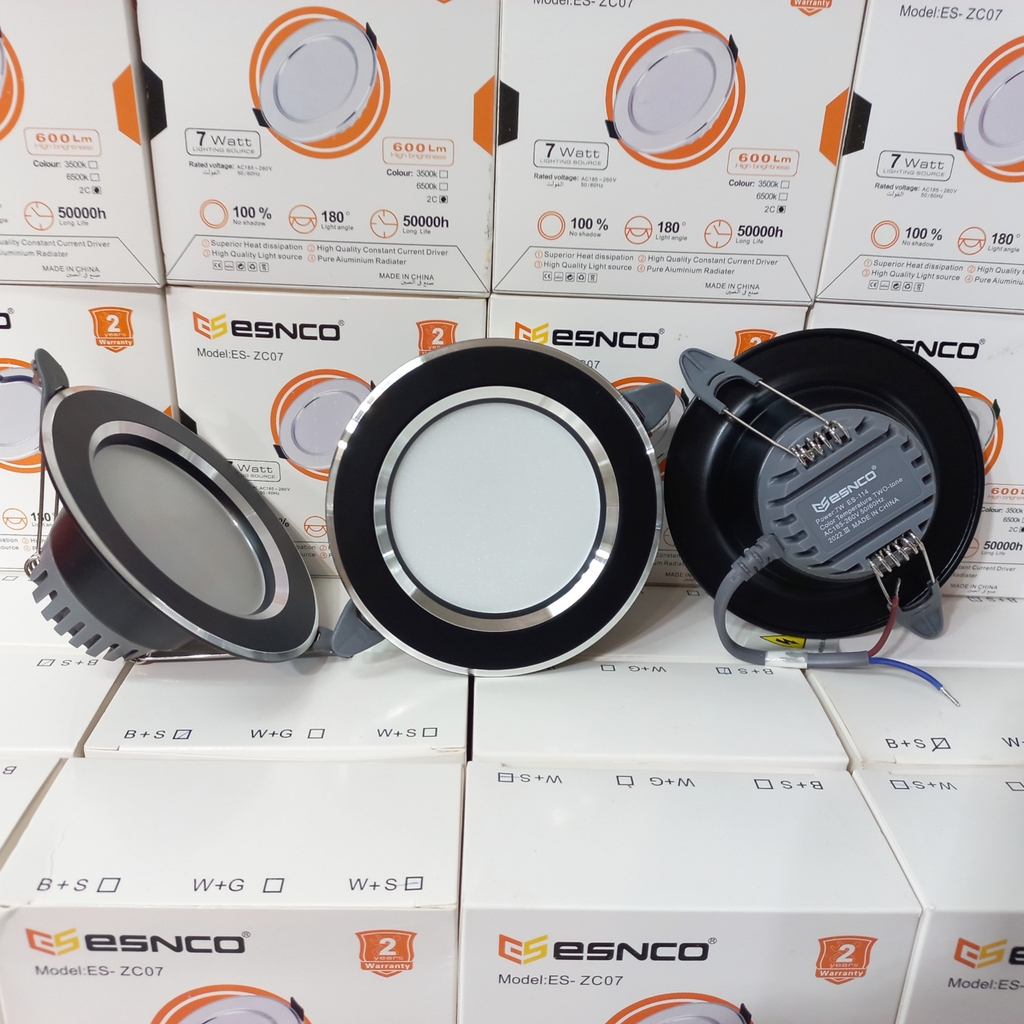 z3794221193767-8c5b40f3749df358afae1cde10ae145b Đèn LED Âm trần 7w 3 chế độ Viền Đen Bạc