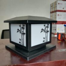 Đèn Trụ Cổng Nlmt Trúc 25cm 3 Chế Độ