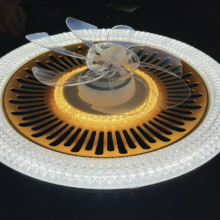 Đèn Quạt 80w 3 Màu Phi 500 Quạt Xoay Trắng+vàng=trung Tính