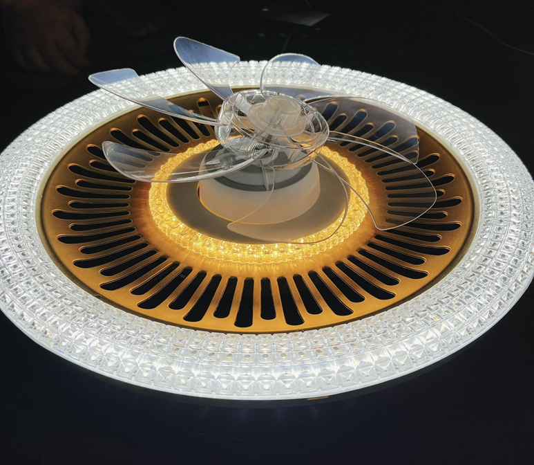 ĐÈN QUẠT 80W 3 MÀU PHI 500 QUẠT XOAY