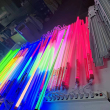 Bóng Tuýp Led Màu T8 1m2 220v Chống Nước Đơn Màu 18w Đỏ/hồng/lá