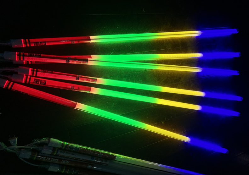 ĐÈN TUÝP LED ĐỎ+VÀNG+DƯƠNG+LÁ