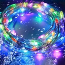 Đèn Bóng Led Hạt Gạo Chống Nước 10m 100 Bóng Vàng Dương