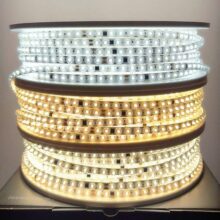 Đèn Led Dây Dán 2835 100d 8mm 220v Trong Suốt Trung Tính